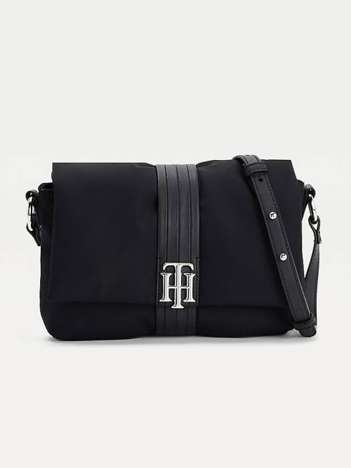 Buy Tommy Hilfiger Bags Online - Womens Monogram Crossover Black | Canada