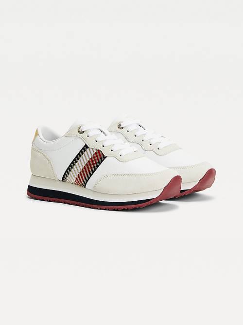 Tommy Hilfiger Sneakers Discount Sale - Womens Signature Sequin Leather ...